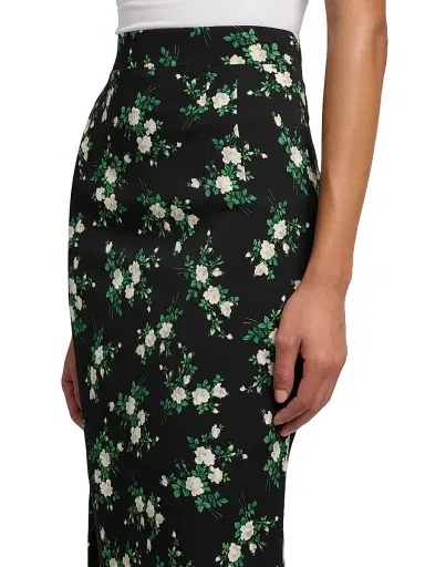 Dolce & Gabbana Women's Floral Silk-Blend Pencil Skirt - Rosell Bianca Fnero | Thumbnail 6 Dolce & Gabbana Women's Floral Silk-Blend Pencil Skirt - Rosell Bianca Fnero | Thumbnail 6