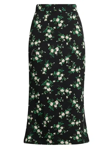 Dolce & Gabbana Women's Floral Silk-Blend Pencil Skirt - Rosell Bianca Fnero | Thumbnail 1 Dolce & Gabbana Women's Floral Silk-Blend Pencil Skirt - Rosell Bianca Fnero | Thumbnail 1