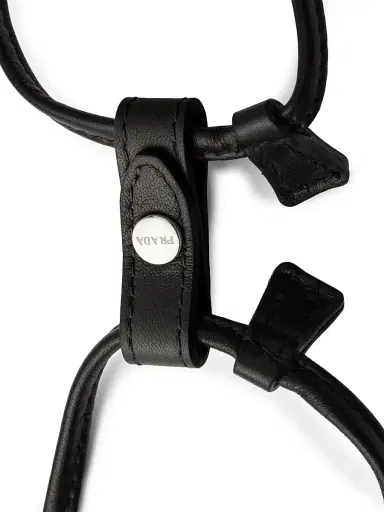 Prada Women's Wish Nappa Leather Pouch - Black | Thumbnail 8 Prada Women's Wish Nappa Leather Pouch - Black | Thumbnail 8