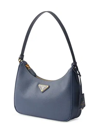 Prada Women's Re-Edition 2005 Saffiano Leather Mini Shoulder Bag - Blue | Thumbnail 2 Prada Women's Re-Edition 2005 Saffiano Leather Mini Shoulder Bag - Blue | Thumbnail 2