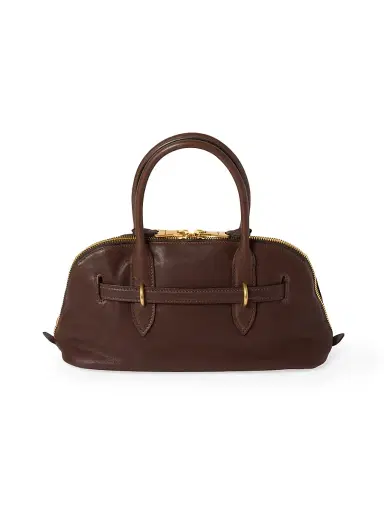Miu Miu Women's Aventure Nappa Leather Top Handle Bag - Dark Brown | Thumbnail 4 Miu Miu Women's Aventure Nappa Leather Top Handle Bag - Dark Brown | Thumbnail 4