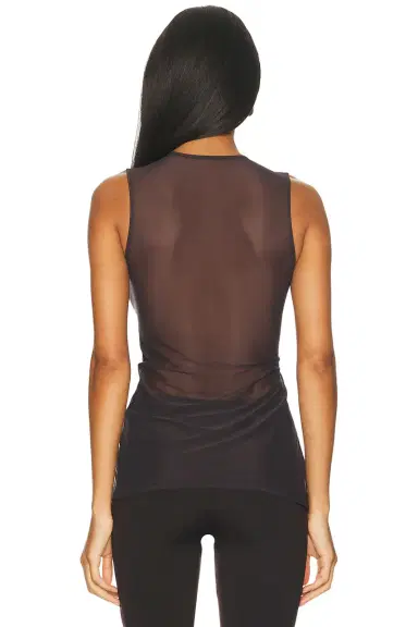 Jade Cropper Sheer Sleeveless Top | Thumbnail 6 Jade Cropper Sheer Sleeveless Top | Thumbnail 6