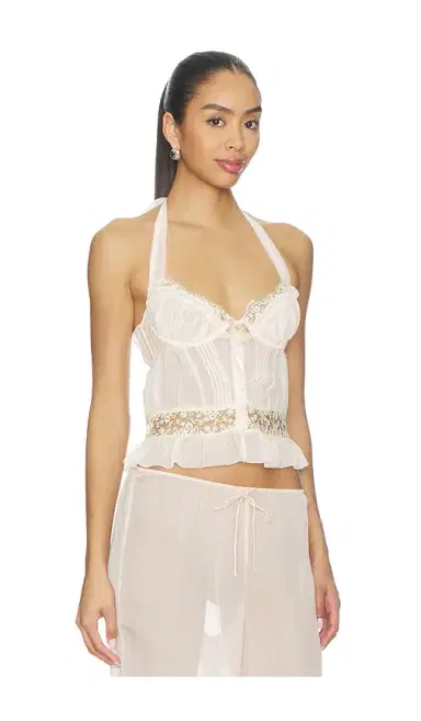 For Love & Lemons Gilded Lace Bustier | Thumbnail 2 For Love & Lemons Gilded Lace Bustier | Thumbnail 2