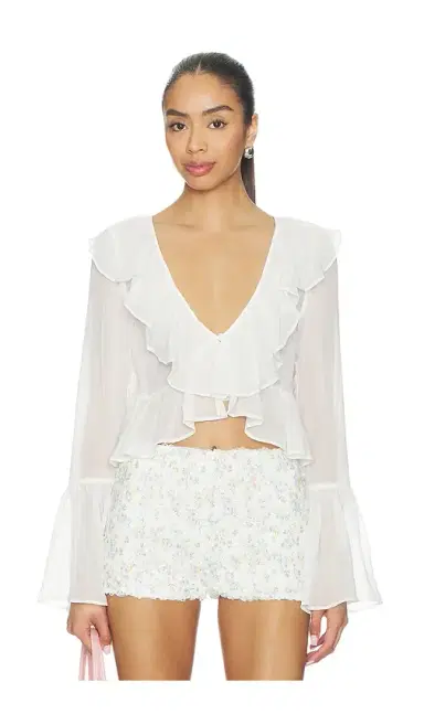 For Love & Lemons Lila Flare Top | Thumbnail 1 For Love & Lemons Lila Flare Top | Thumbnail 1