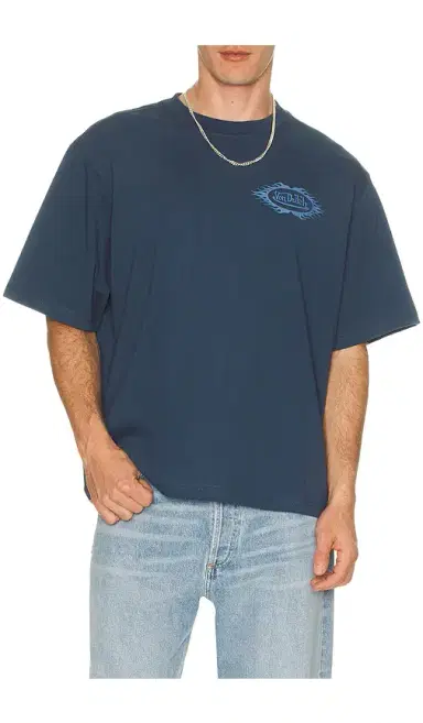 Von Dutch Chest Logo Boxy Crop Tee | Thumbnail 1 Von Dutch Chest Logo Boxy Crop Tee | Thumbnail 1
