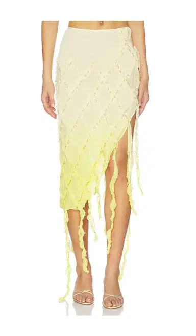 Blumarine Embroidered Creponne Skirt | Thumbnail 1 Blumarine Embroidered Creponne Skirt | Thumbnail 1
