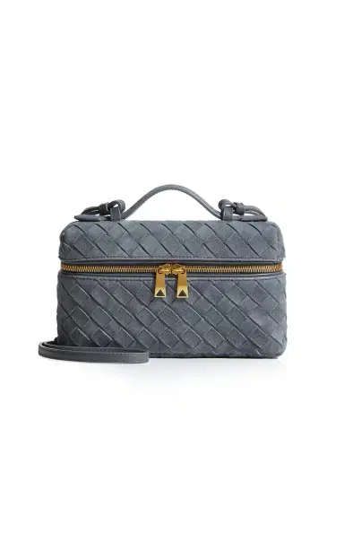 Bottega Veneta Bang Bang Intrecciato Suede Vanity Case | Thumbnail 1 Bottega Veneta Bang Bang Intrecciato Suede Vanity Case | Thumbnail 1