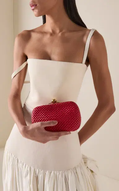 Bottega Veneta Intrecciato Leather Minaudiere Clutch | Thumbnail 2 Bottega Veneta Intrecciato Leather Minaudiere Clutch | Thumbnail 2