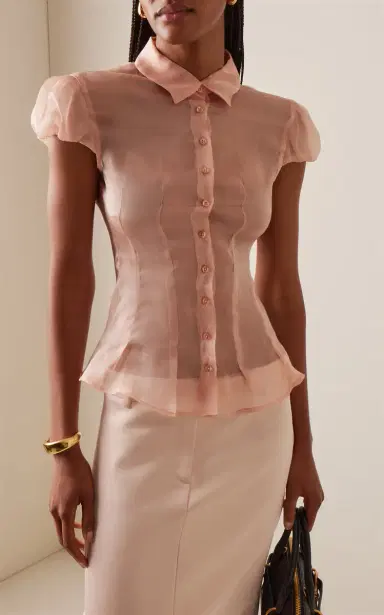 ALFIE Abby Sheer Silk-Organza Shirt | Thumbnail 2 ALFIE Abby Sheer Silk-Organza Shirt | Thumbnail 2