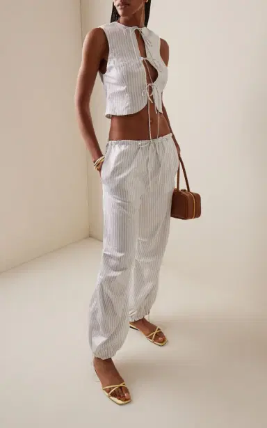 ALFIE Neda Bow-Detailed Cotton Top | Thumbnail 3 ALFIE Neda Bow-Detailed Cotton Top | Thumbnail 3