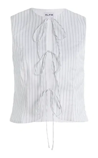 ALFIE Neda Bow-Detailed Cotton Top | Thumbnail 6 ALFIE Neda Bow-Detailed Cotton Top | Thumbnail 6