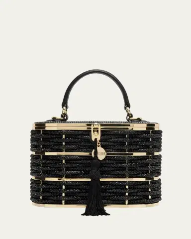 Judith Leiber Couture Willow Woven Crystal Basket Top-Handle Bag | Thumbnail 7 Judith Leiber Couture Willow Woven Crystal Basket Top-Handle Bag | Thumbnail 7