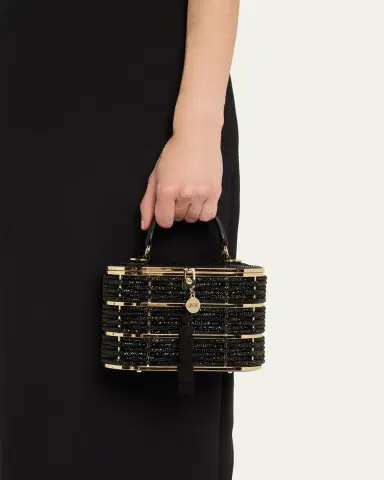 Judith Leiber Couture Willow Woven Crystal Basket Top-Handle Bag | Thumbnail 8 Judith Leiber Couture Willow Woven Crystal Basket Top-Handle Bag | Thumbnail 8