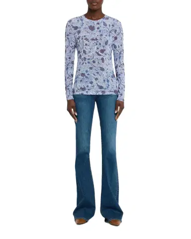 Ulla Johnson Neri Printed Long-Sleeve Top | Thumbnail 1 Ulla Johnson Neri Printed Long-Sleeve Top | Thumbnail 1