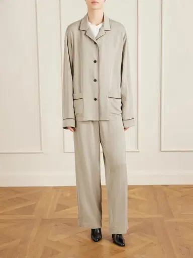 The Row Duvain Silk Straight-leg Pants | Thumbnail 2 The Row Duvain Silk Straight-leg Pants | Thumbnail 2