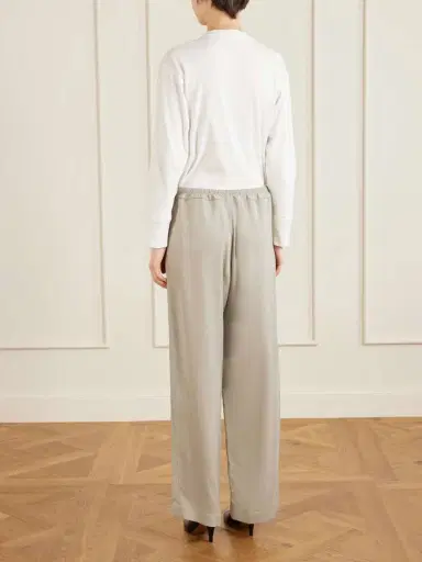 The Row Duvain Silk Straight-leg Pants | Thumbnail 4 The Row Duvain Silk Straight-leg Pants | Thumbnail 4
