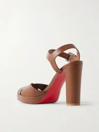 Christian Louboutin Cora 100 Leather Platform Sandals | Thumbnail 3 Christian Louboutin Cora 100 Leather Platform Sandals | Thumbnail 3