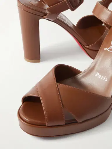 Christian Louboutin Cora 100 Leather Platform Sandals | Thumbnail 5 Christian Louboutin Cora 100 Leather Platform Sandals | Thumbnail 5