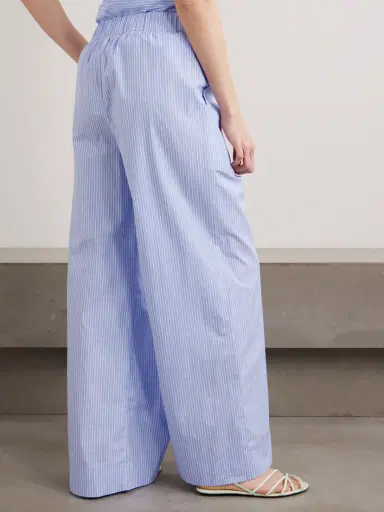 Simkhai Arden Pinstriped Cotton-poplin Wide-leg Pants | Thumbnail 3 Simkhai Arden Pinstriped Cotton-poplin Wide-leg Pants | Thumbnail 3