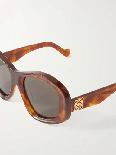 Loewe Anagram Round-frame Tortoiseshell Acetate Sunglasses | Thumbnail 4 Loewe Anagram Round-frame Tortoiseshell Acetate Sunglasses | Thumbnail 4