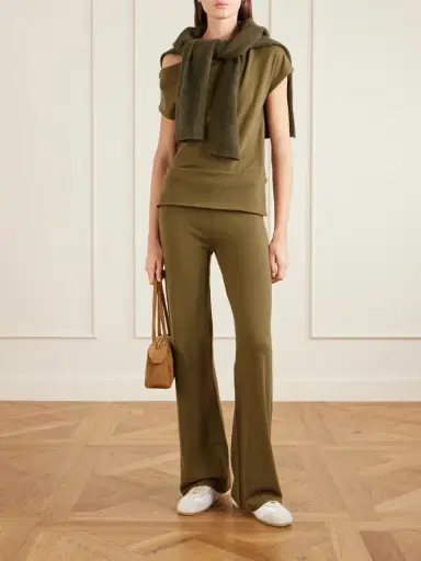 The Elder Statesman Superlight Tori One-shoulder Cashmere Top | Thumbnail 2 The Elder Statesman Superlight Tori One-shoulder Cashmere Top | Thumbnail 2