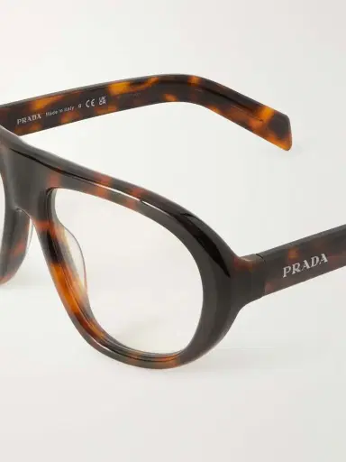 PRADA EYEWEAR Aviator-style Tortoiseshell Acetate Optical Glasses | Thumbnail 4 PRADA EYEWEAR Aviator-style Tortoiseshell Acetate Optical Glasses | Thumbnail 4