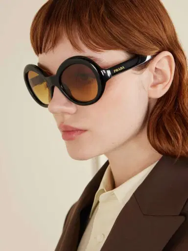 PRADA EYEWEAR Round-frame Acetate Sunglasses | Thumbnail 5 PRADA EYEWEAR Round-frame Acetate Sunglasses | Thumbnail 5