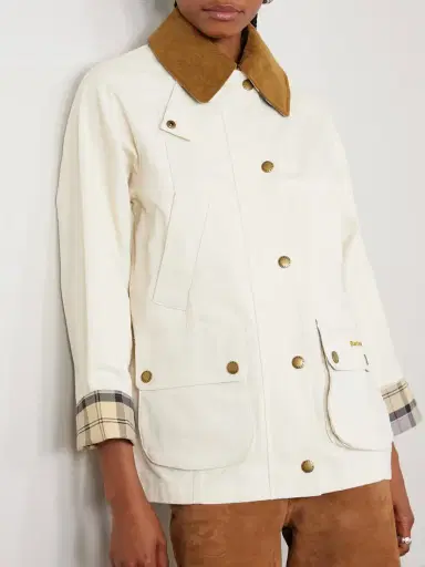 Barbour Modern Beadnell Corduroy-trimmed Waxed-cotton Jacket | Thumbnail 3 Barbour Modern Beadnell Corduroy-trimmed Waxed-cotton Jacket | Thumbnail 3