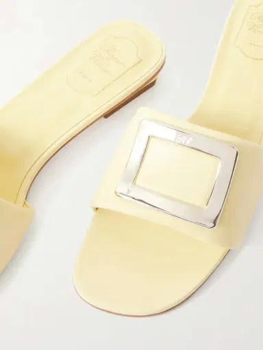 Roger Vivier 20 Buckled Padded Leather Mules | Thumbnail 5 Roger Vivier 20 Buckled Padded Leather Mules | Thumbnail 5