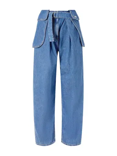 Loewe Belted Pleated Wide-leg Jeans | Thumbnail 1 Loewe Belted Pleated Wide-leg Jeans | Thumbnail 1