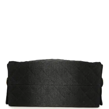 Chanel Chanel Medium 25 Hobo Bag Black Washed Denim Antique Gold Hardware | Thumbnail 6 Chanel Chanel Medium 25 Hobo Bag Black Washed Denim Antique Gold Hardware | Thumbnail 6