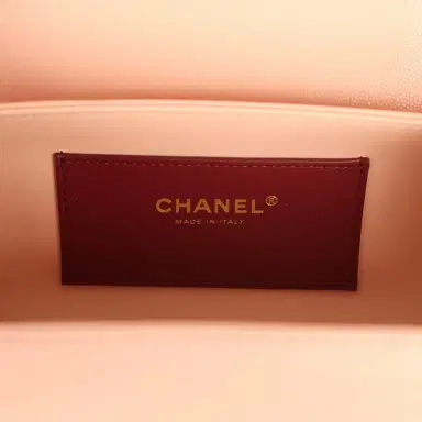 Chanel Chanel Preppy Coco Bowling Bag Light Pink Shiny Caviar Brushed Gold Hardware | Thumbnail 9 Chanel Chanel Preppy Coco Bowling Bag Light Pink Shiny Caviar Brushed Gold Hardware | Thumbnail 9