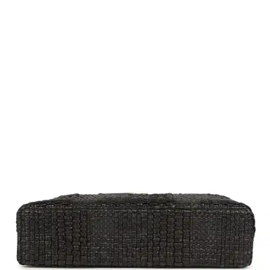 Chanel Chanel Top Handle Long Vanity Case with Chain Black Braided Raffia Light Gold Hardware | Thumbnail 6 Chanel Chanel Top Handle Long Vanity Case with Chain Black Braided Raffia Light Gold Hardware | Thumbnail 6