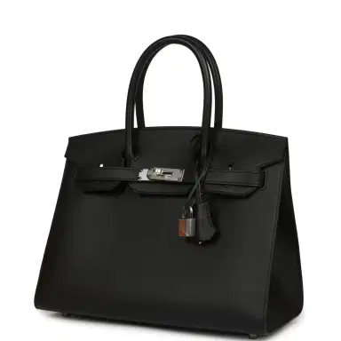 HERMÈS Hermes Birkin Sellier 30 Black Madame Palladium Hardware | Thumbnail 5 HERMÈS Hermes Birkin Sellier 30 Black Madame Palladium Hardware | Thumbnail 5