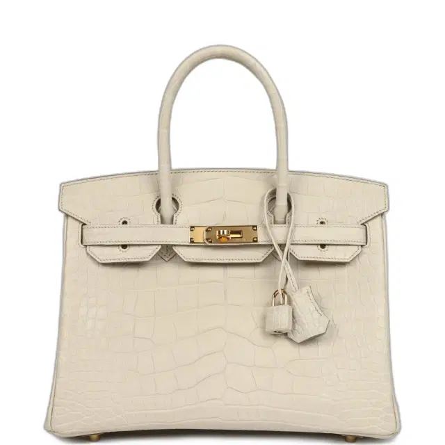 Pre-owned Hermes Birkin 30 Beton Matte Alligator Gold Hardware Pre-owned Hermes Birkin 30 Beton Matte Alligator Gold Hardware