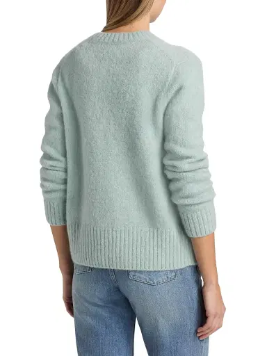 The Elder Statesman Women's Indie Alpaca-Blend Cardigan - Misty Blue | Thumbnail 5 The Elder Statesman Women's Indie Alpaca-Blend Cardigan - Misty Blue | Thumbnail 5