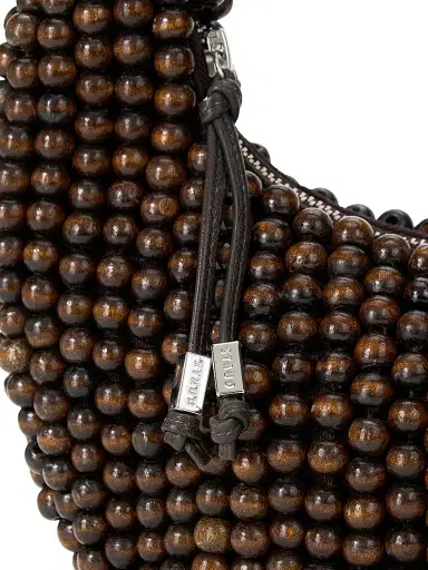 Staud Women's Reef Beaded Top Handle Bag - Dark Brown | Thumbnail 3 Staud Women's Reef Beaded Top Handle Bag - Dark Brown | Thumbnail 3