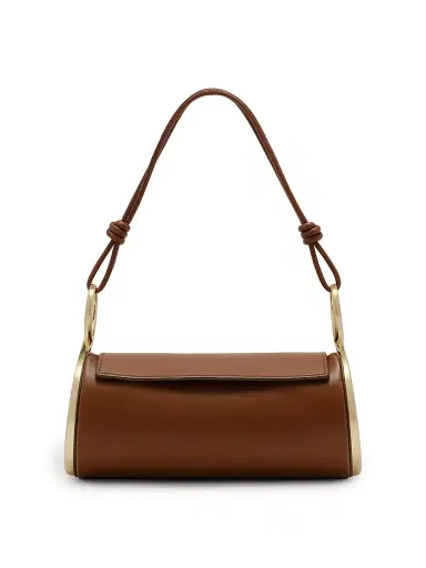Cult Gaia Women's Dahlia Leather Shoulder Bag - Saddle | Thumbnail 1 Cult Gaia Women's Dahlia Leather Shoulder Bag - Saddle | Thumbnail 1