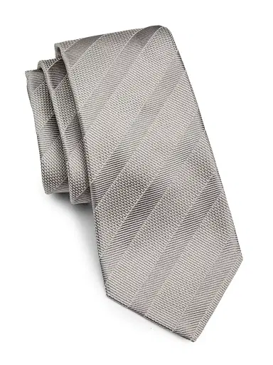 Kiton Men's Striped Silk Tie - Brown | Thumbnail 1 Kiton Men's Striped Silk Tie - Brown | Thumbnail 1