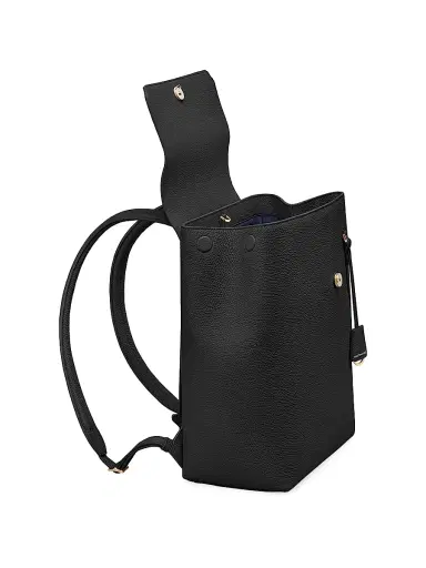 MAISON de SABRÉ Women's Medium Leather Soft Backpack - Black Caviar | Thumbnail 5 MAISON de SABRÉ Women's Medium Leather Soft Backpack - Black Caviar | Thumbnail 5