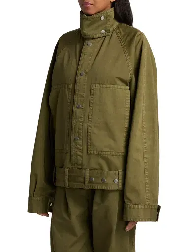 Co Women's tton Bomber Jacket - Avocado | Thumbnail 4 Co Women's tton Bomber Jacket - Avocado | Thumbnail 4