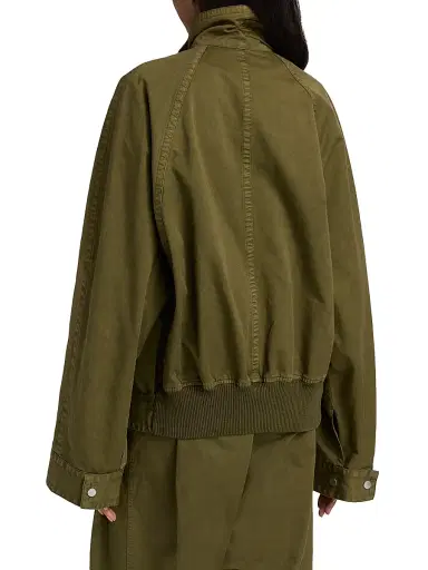 Co Women's tton Bomber Jacket - Avocado | Thumbnail 5 Co Women's tton Bomber Jacket - Avocado | Thumbnail 5