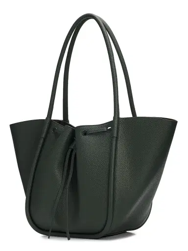 Proenza Schouler Women's Ruched Leather Tote Bag - Bottle | Thumbnail 3 Proenza Schouler Women's Ruched Leather Tote Bag - Bottle | Thumbnail 3