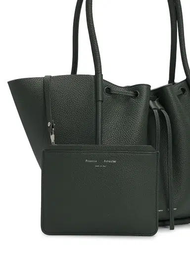 Proenza Schouler Women's Ruched Leather Tote Bag - Bottle | Thumbnail 5 Proenza Schouler Women's Ruched Leather Tote Bag - Bottle | Thumbnail 5