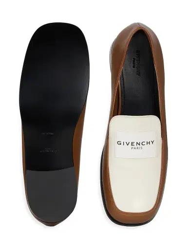 Givenchy Women's Tux Bicolor Loafers in Leather - Brown Beige | Thumbnail 5 Givenchy Women's Tux Bicolor Loafers in Leather - Brown Beige | Thumbnail 5