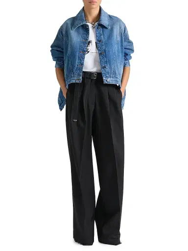Givenchy Women's Trapeze Jacket in Denim - Medium Blue | Thumbnail 2 Givenchy Women's Trapeze Jacket in Denim - Medium Blue | Thumbnail 2