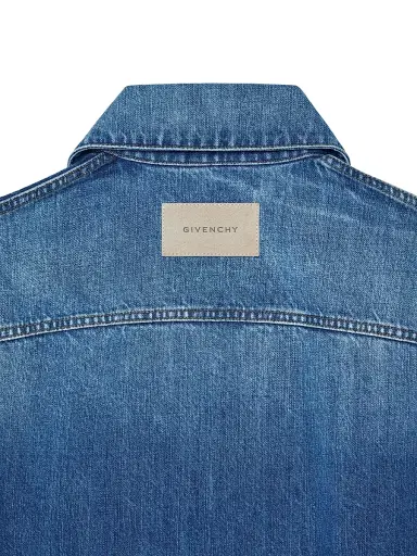 Givenchy Women's Trapeze Jacket in Denim - Medium Blue | Thumbnail 5 Givenchy Women's Trapeze Jacket in Denim - Medium Blue | Thumbnail 5