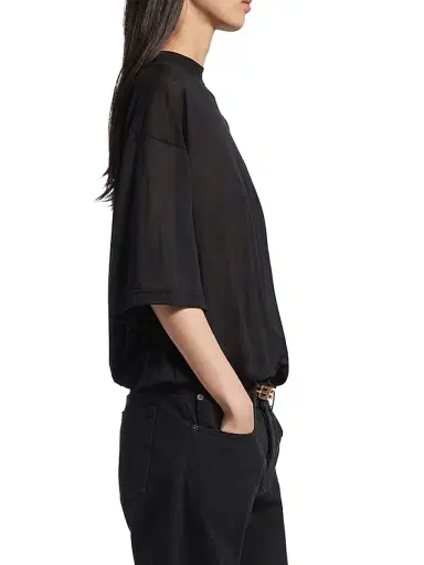 Balenciaga Women's Oversized T-Shirt Body - Black | Thumbnail 4 Balenciaga Women's Oversized T-Shirt Body - Black | Thumbnail 4