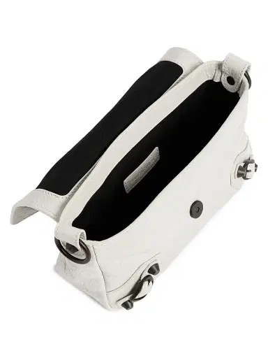Balenciaga Women's Le City Flap Nano Crossbody Bag - Optic White | Thumbnail 3 Balenciaga Women's Le City Flap Nano Crossbody Bag - Optic White | Thumbnail 3