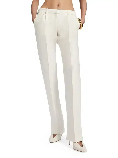 Balenciaga Women's Slim Tailored Pants - Ivory - Size 4 | Thumbnail 2 Balenciaga Women's Slim Tailored Pants - Ivory - Size 4 | Thumbnail 2